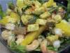 Салат из креветок с шампиньонами